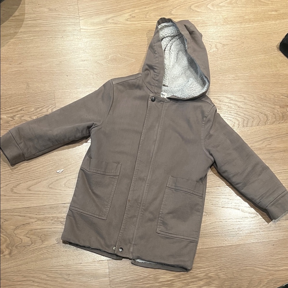 Nico Nico Kids Hooded Raincoat in Brown
